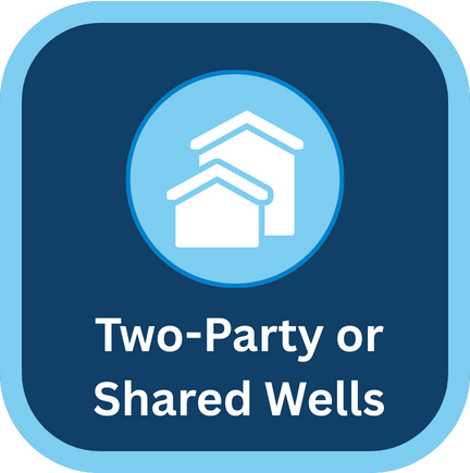 Two-party or shared well button