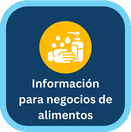 Botón de información para negocios de alimentos