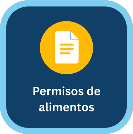 Botón de permisos de alimentos